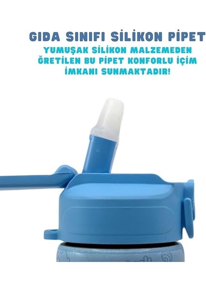600ML Cinnamoroll Temalı Lisanslı Pipetli Kilitlenebilir Kapak Paslanmaz Çelik Termos Matara modelleri