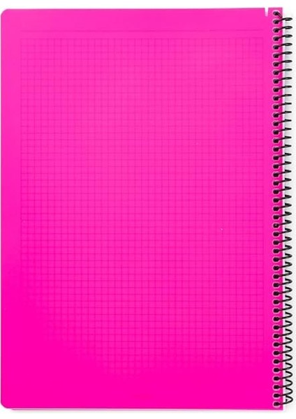 Karina Neon Serisi, A4 100 Yaprak Kareli Pp Kapaklı Spiralli Defter, Pembe fiyatları