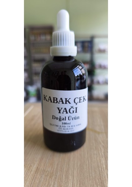 Kabak Çekirdek Yağı 100ML Doğal Katkısız