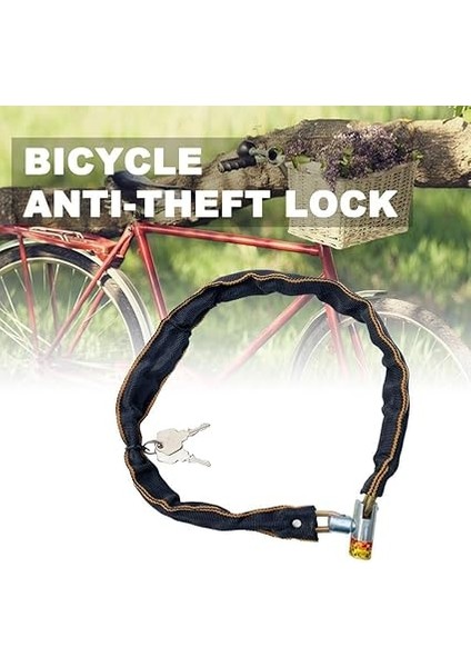 Anahtarlı Çelik Zincir Halat Kilit Bisiklet Motosiklet Kilidi Güvenlik fiyatları