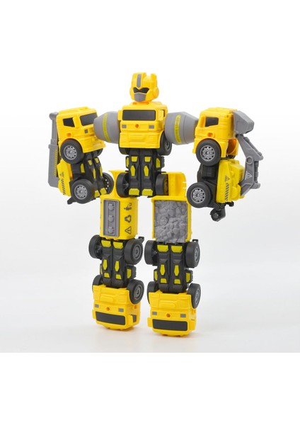 5in1 Dönüşebilen Robot ve Inşaat Araçları Mühendislik Serisi