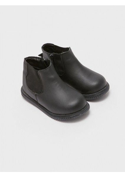 Lcw Steps Siyah Yanları Lastikli Fermuarlı Erkek Bebek Bot