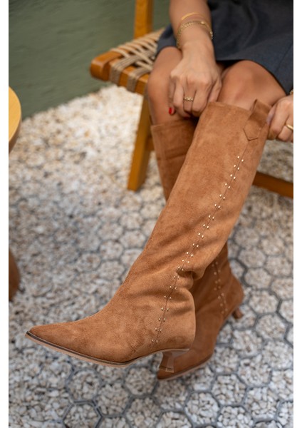 Entela Taba Süet Troklu Süet Çizme indirimleri