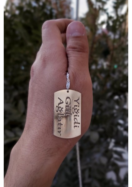 925 Ayar Gümüş Kişiye Özel Yazılı Kolye