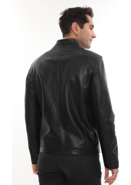 Erkek Hakiki Deri Mont - Sade, Şık ve Klasik Basic Model fırsatları