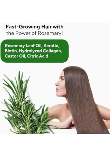 The Ceel Biberiye Şampuanı 250 ml - Saç Dökülmesine Karşı Keratin Biotin ve Kolajen Özlü Hızlı Saç Uzatma ve Güçlendirici Bakım