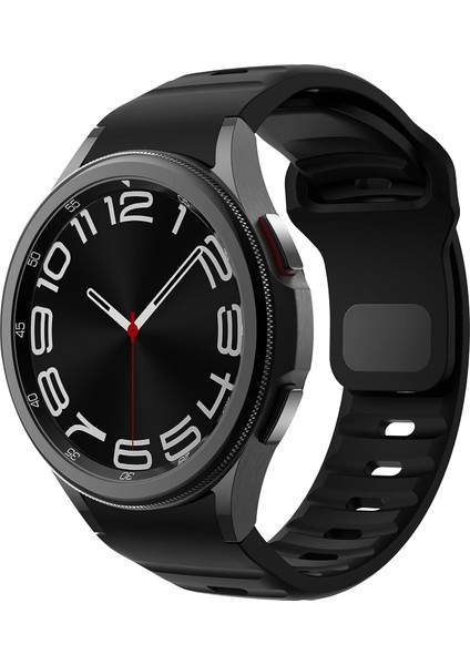 Galaxy 7/6/5/4/fe Serisi (40MM/44MM), 6/4 (47MM/43MM/42MM) ve 5 Pro (45MM) Için Yumuşak ve Konforlu Rugged 20MM Silikon Kordon