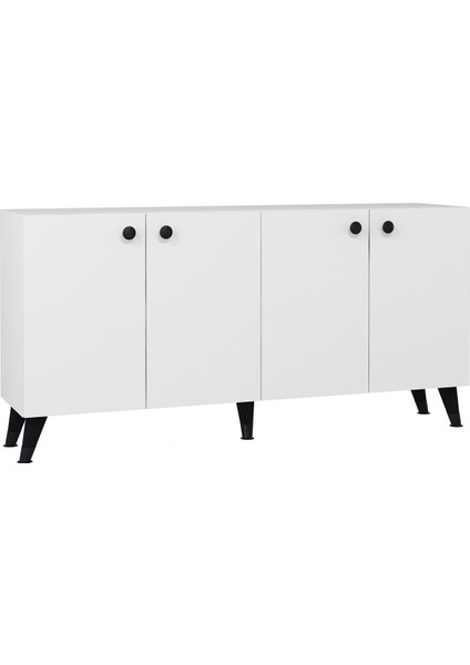 8198KB150 -1ct Konsol, Tv Ünitesi Beyaz -Siyah fırsatları