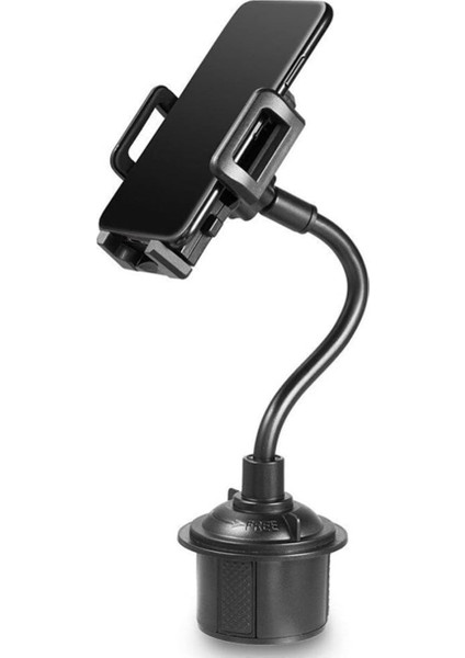 Araç Içi Bardaklıktan Monte Telefon Tutucu Siyah - Model AL2910
