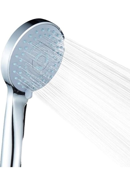 Cushy Yüksek Basınçlı 3 Fonksiyonlu Krom El Duşu - Su Tasarruflu Yağmur Etkili Duş Başlığı
