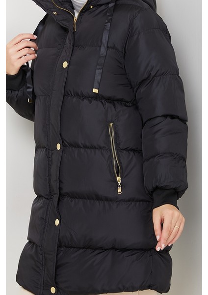 Şişme Mont 1651 - Siyah indirimleri