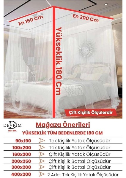 Perde (3648) 1.kalite Aile Boyu Battal Tül Cibinlik - Kırışmayan Özel Tül Cibindirik Beyaz 300 x 300 fiyatları