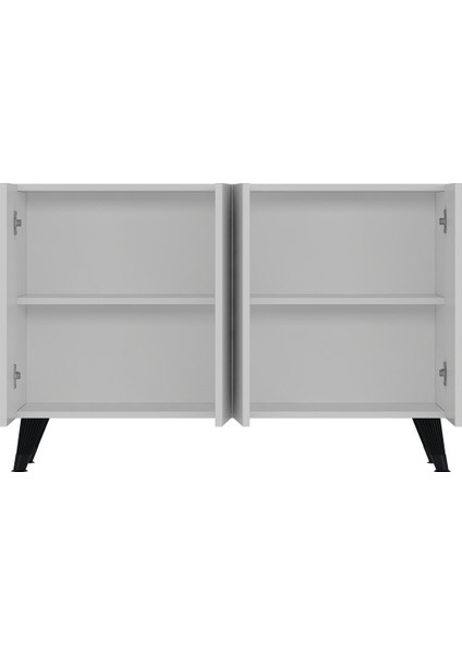 8200KB150 -1ct Konsol, Tv Ünitesi Beyaz-Siyah