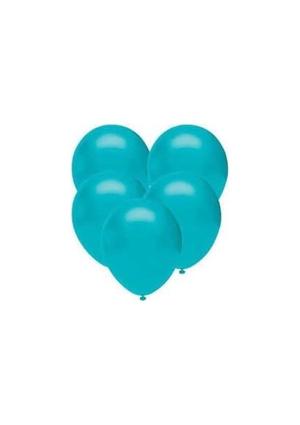 Sürprizi Turkuaz 10 Adet Latex Balon