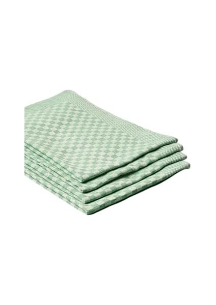 4'lü Yeşil Renkli Dama Desenli Mutfak Peçetesi Kurulama Bezi Mutfak Havlusu 40X60 cm fiyatları