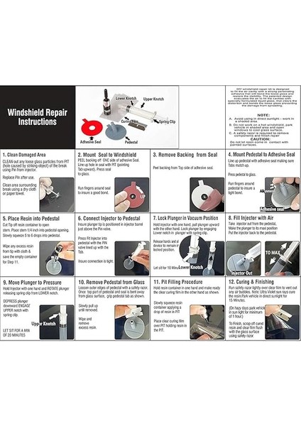 Tamir Kiti Dıy Araba Pencere Cam Cam Scratch Onarım Setleri Için Fix Oto Cam Cam Çatlak Çip Scratch indirimleri