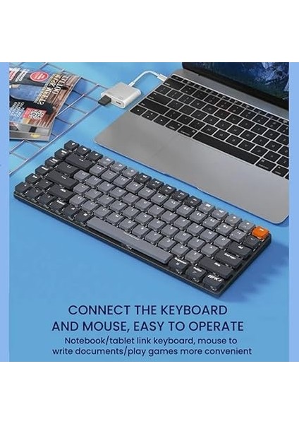 Type-C To USB 3.0 Konvertör iPhone 16 Serisi Uyumlu Samsung Xiaomi Huawei Uyumlu Çevirici Flash Disk USB Bellek Kullanak Için ZR570 modelleri