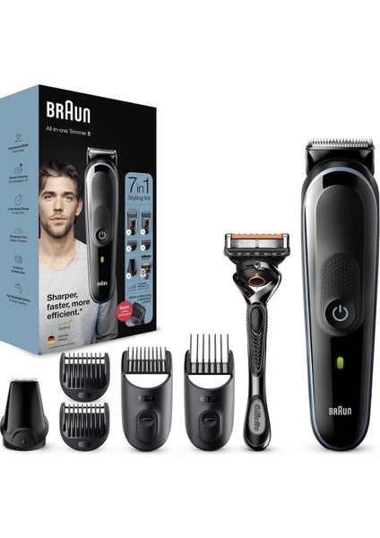 Mgk 5345 Erkek Bakım Kiti 7'si 1 Arada Şekillendirici + Gillette Hediye