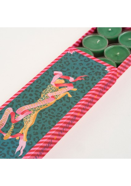 Misi Parafın Mum 24X8 cm Yeşil