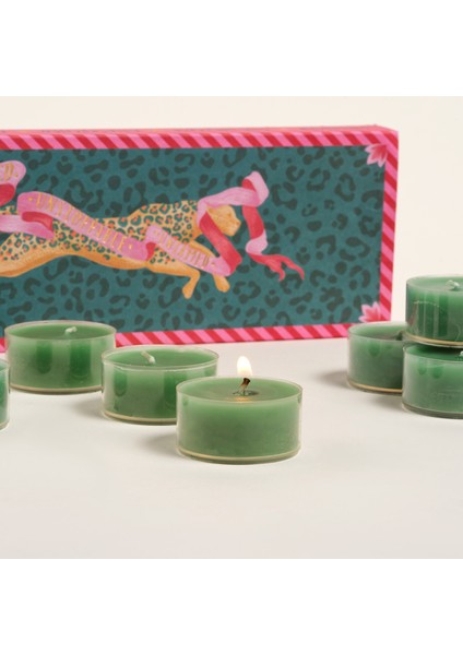 Misi Parafın Mum 24X8 cm Yeşil