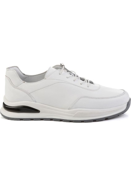Beyaz Hakiki Deri Erkek Casual Ayakkabı E01011031303