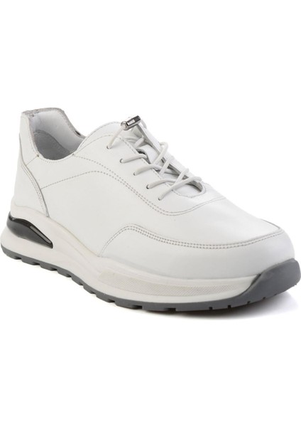 Beyaz Hakiki Deri Erkek Casual Ayakkabı E01011031303 fiyatları