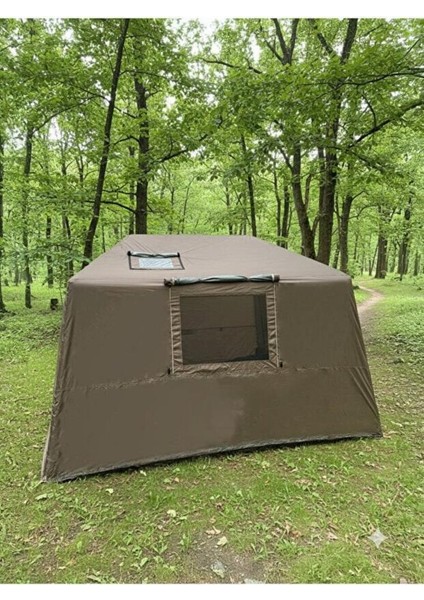 210D Oxford Soba Baca Çıkışlı Şişme Çadır 250X290XH190 Haki + Pompa Dahil fiyatları