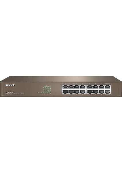 TEF1016D 16 Port 10-100MBPS Ethernet Switch Fast Çelik Kasa Rackmount