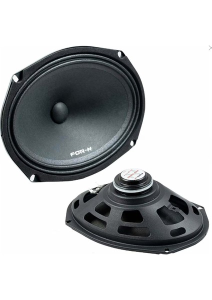 Oto Midrange Oval 180W Rms 80W 2 Adet For-X XMD-1069N