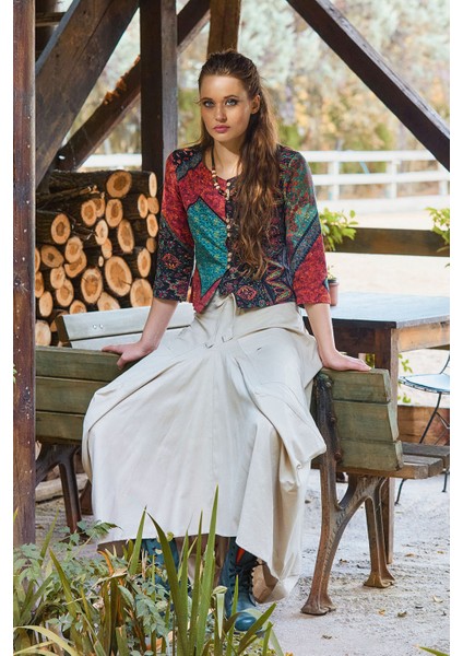 Beli Bağcıklı Cep Detaylı Şalvar Uzun Etek modelleri