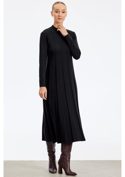 21605 Kalın Piliseli Triko Elbise fiyatları