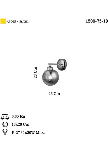 Canoest Koyu Tekli 1XE27 fiyatları