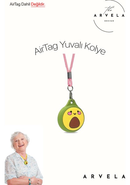 Yetişkinler Için Airtag Yuvalı Kolye