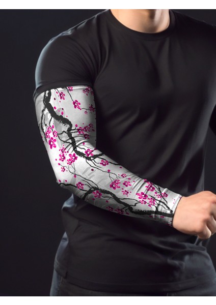 Sakura Tekli Oyuncu Sporcu Kolluk Gamer Sleeve Buffed
