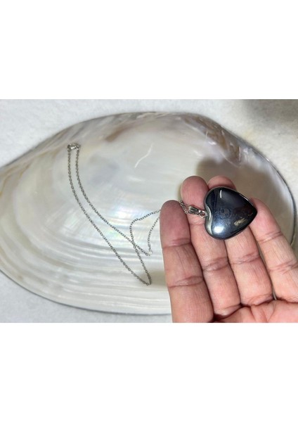 Hematit Kalp Çelik Kolye fiyatları