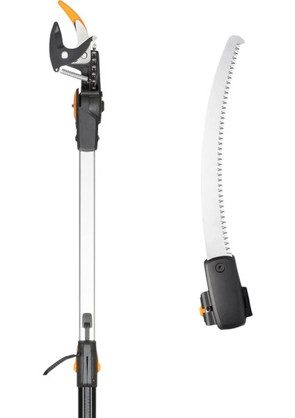 Zürafa Kesme Seti, Bypass Teleskopik Kesme Zürafası, Çelik Bıçak/alüminyum Sap, 2,4-4 M, UPX86 ve Adaptörlü Ağaç Testeresi, Sertleştirilmiş Çelik, 46 Cm, 1023634