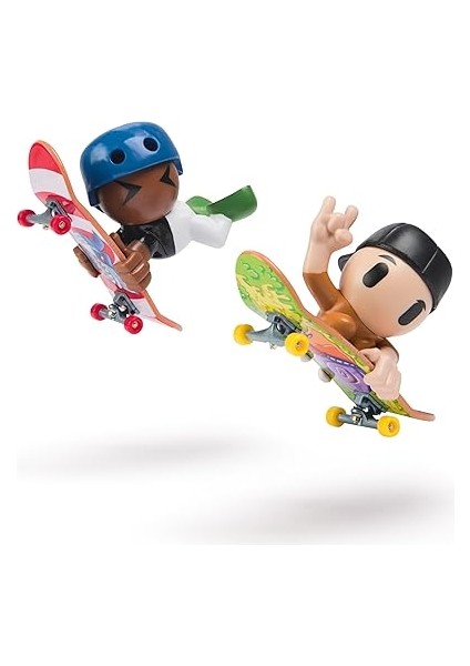 Deck Sk8 Crew, Yardımcı Figürlü 2’li Paket Parmak Kaykayları, Kişiselleştirilebilir Mini Kaykaylar, 5 Yaş ve Üzeri (Çeşitli) indirimleri