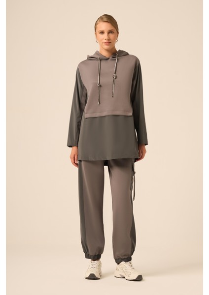 Bayan Scuba Spandex Takım Gri 31258 modelleri