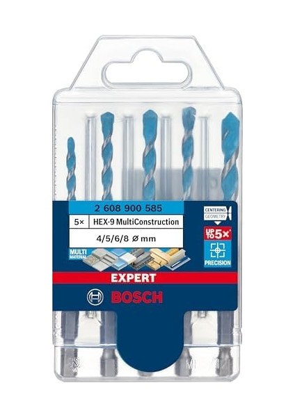 Professional Accessories 5x Expert Hex-9 Multiconstruction Delme Ucu Setleri (, Yumuşak Döşemeler, Çelik, Yumuşak Ahşap, Plastik, 4-8 Mm, Aksesuar Döner Matkap/vidalamalar) fiyatları