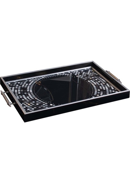 Dekoratif Kulplu Tepsi ST-6026