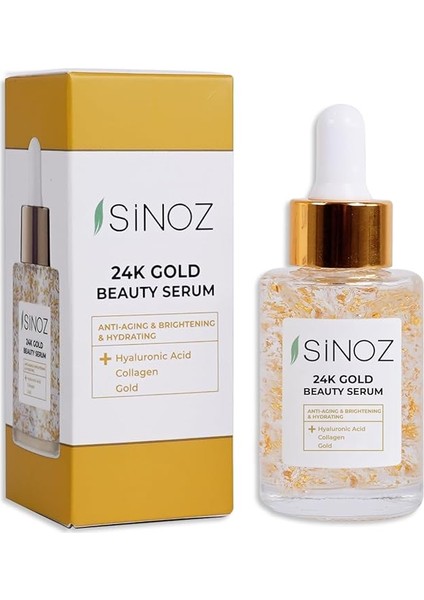 24K Altın Parçacıklı Hyaluronik Asit Içeren Kırışıklık Karşıtı Kolajen Cilt Bakım Serum 30 ml modelleri