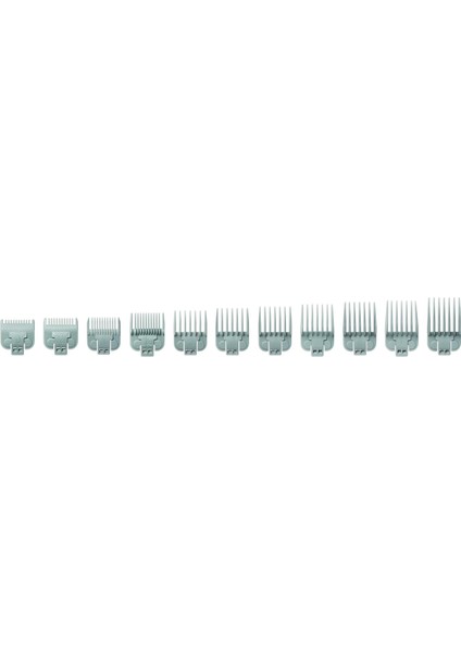 Andis 11 Parçalı Tarak Seti – Saç Kesme Makineleri Için Uygundur, Profesyonel Kullanım, Kolay Temizlenir, Uzun Ömürlü – Ölçüler: 0,5 Inç, 1,5 Inç, 2 Inç, 3 Inç, 4 Inç, 5 Inç, 6 Inç, 7 Inç, 8 Inç - Gri fiyatları