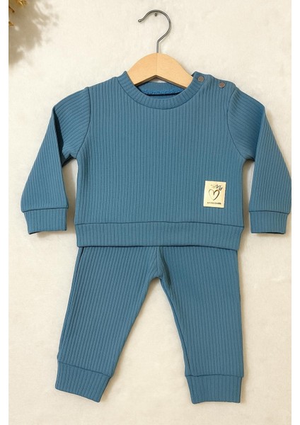 Tuembaby % 100 Pamuk Uzun Kollu Unisex Bebek Takım