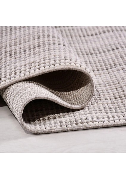 Sienes Bukle Modern Gri Polyester Kaydırmaz Tabanlı Makine Halısı fırsatları