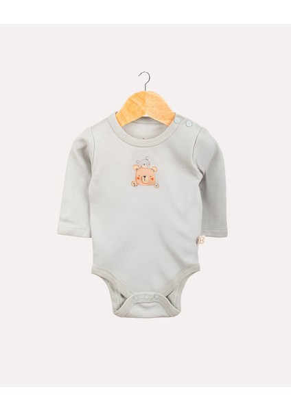 %100 Organik Pamuk Gots Sertifikalı 3’lü Keseli Ayıcık Yenidoğan Set - Ekru / Mint fiyatları