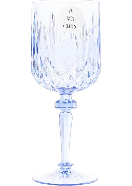 Alesta Mavi Akrilik Kadeh Geniş