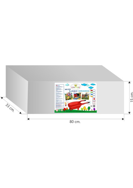 El Arabası + Kürek ve Tırmık Hediye Set