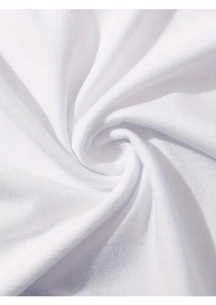 20/1 Penye Compack Baskılı Oversize Kahve Desenli Kadın Kısa Kol T-Shirt - Beyaz fırsatları