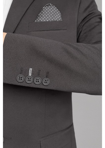 Erkek Siyah Blazer Ceket – Italyan Kesim, Tek Düğmeli, Tek Yırtmaçlı Şık Klasik Model fırsatları