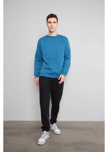 Çetinkaya Mentality 3036 3 Ip Bisiklet Yaka Petrol Sweatshirt fiyatları